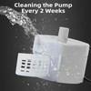 Ultra-Quiet Replacement Pump for Stainless Steel Cat Water Fountains -