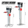 2-Pack Heavy-Duty Trailer Tongue Jack & RV Jack - Carbon
