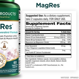 Purity Products - MagRes Formula Magnesium + Resveratrol 60 capsules