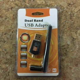 Unbranded 600Mbps Wireless USB Wifi Adapter Dongle Dual Band 2.4G/5GHz W/Antenna 802.11AC