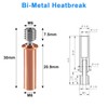 Coliao 3pcs CR6 SE Bimetal Heatbreak Upgrade All Metal Heatbreak