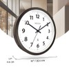 Presentime & Co 10" Atomic Wall Clock, Silent no Ticking,