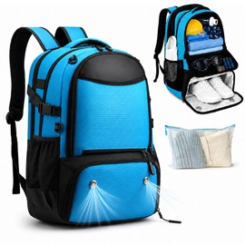 MIKIPLUM 35L Swim Backpack for Swimmers with Shoe Compartment