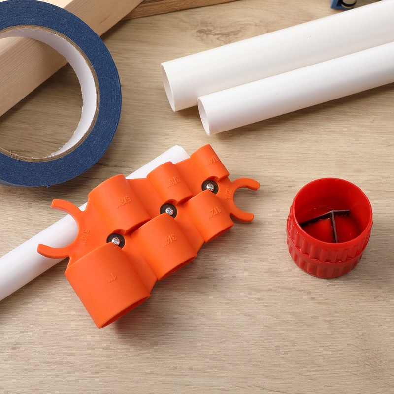 1/4'' - 1'' Depth Gauge and Pipe Deburring Tool Kit,