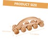 Ipetboom 2pcs Handheld Massage Roller Ball Wooden Neck Massager Heat