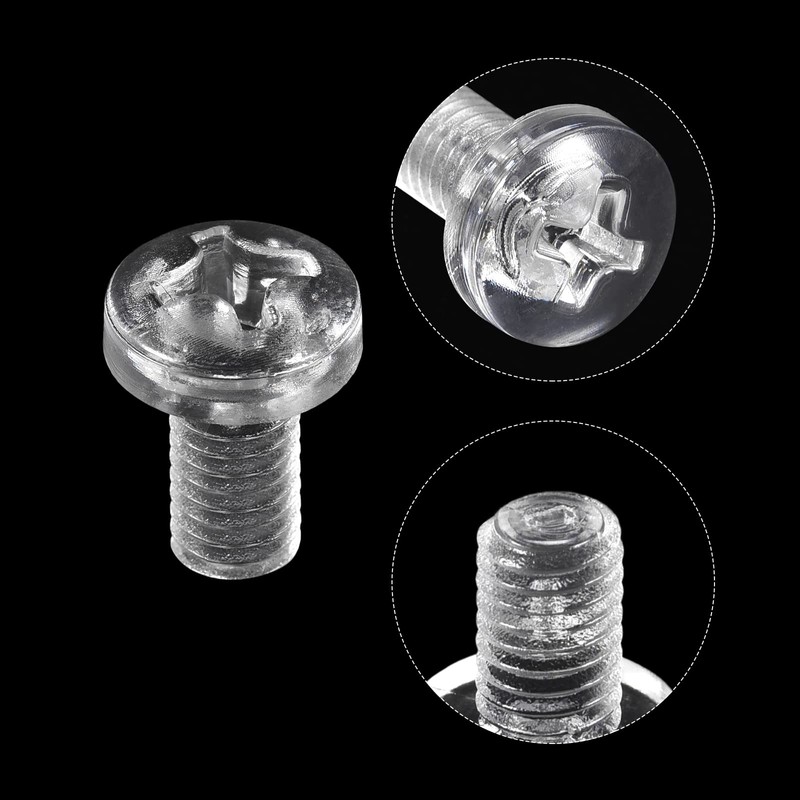 sourcing map Pack of 20 Phillips Screws Flat Head Bolts