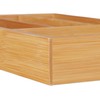 Relaxdays Bamboo Drawer Organiser 4 Compartments H 4 x W