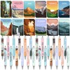 24 Sets National Park Mini Notebook Ballpoint Pen Gifts Pocket