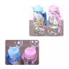 Pororo kids water bottle with straw and strap, BPA Free,
