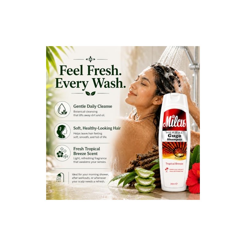 Gugo Herbal Shampoo All Natural Tropical Breeze 200ml