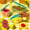 Premium Attached Food Storage Containers, Permanently Attached Plastic Lid, Never