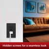 UltraPro Screwless Duplex Receptacle Wallplate, 1-Gang, Modern Snap-On Cover, Child-Safe,