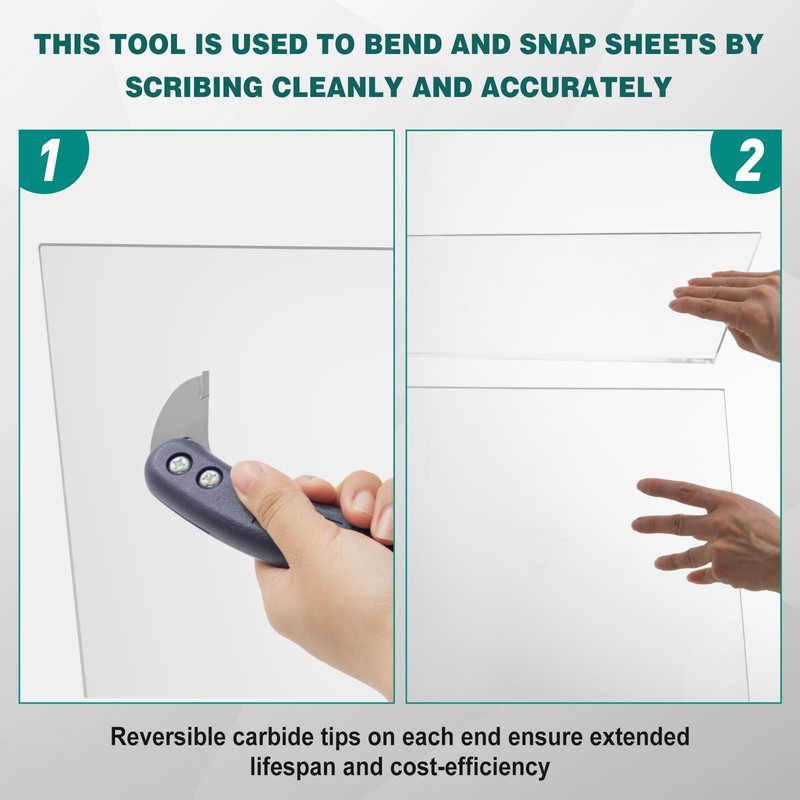 Lanties 2 Pcs Carbide Scoring Cutter Knife Laminate Floor Cutter