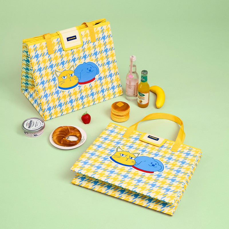 PETHROOM [Pesroom] Folding Picnic Mat Two-way Bag Picnic Bag Waterproof