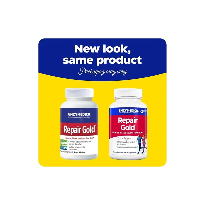 Enzymedica Repair Gold Suplemento 30 Cápsulas Músculos Sin Sabor