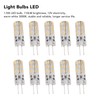 10pcs G4 LED Bulb 1.5W DC12V Warm White 3000K 110LM