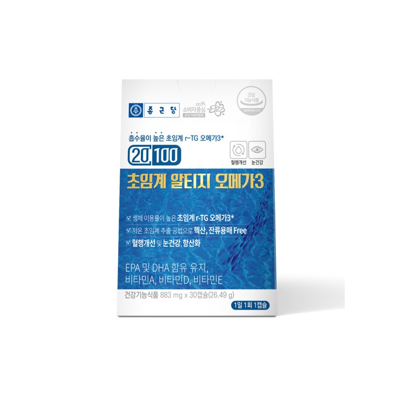 Chong Kun Dang 20100 Altige Omega 3 30 Capsules rTG