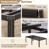 Likelalaso 24 Inch High Twin Bed Frames with Rounded Corner,
