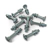 Pack of 10 carriage bolts M5 x 60 round head