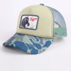 High Quality Animal Embroidery Patch Printed Logo Sports Trucker Hat