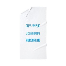 CafePress Cliff Jumping Dad with More Adrenaline 30"x60" Absorbent Cotton Back, Soft Beach, Pool Towel