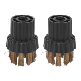 Jeffergarden Brass Brush Round Sweeper Parts 2Pcs X5 Mop Accessories for Replacement H20 Brush Steam Cleaner & Steam Mop Accessories