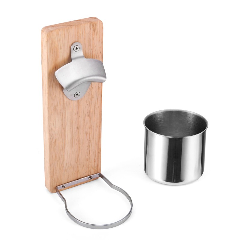 Farberware BBQ Magnetic Bottle Opener with Cup Holder, 11.5 Inch,