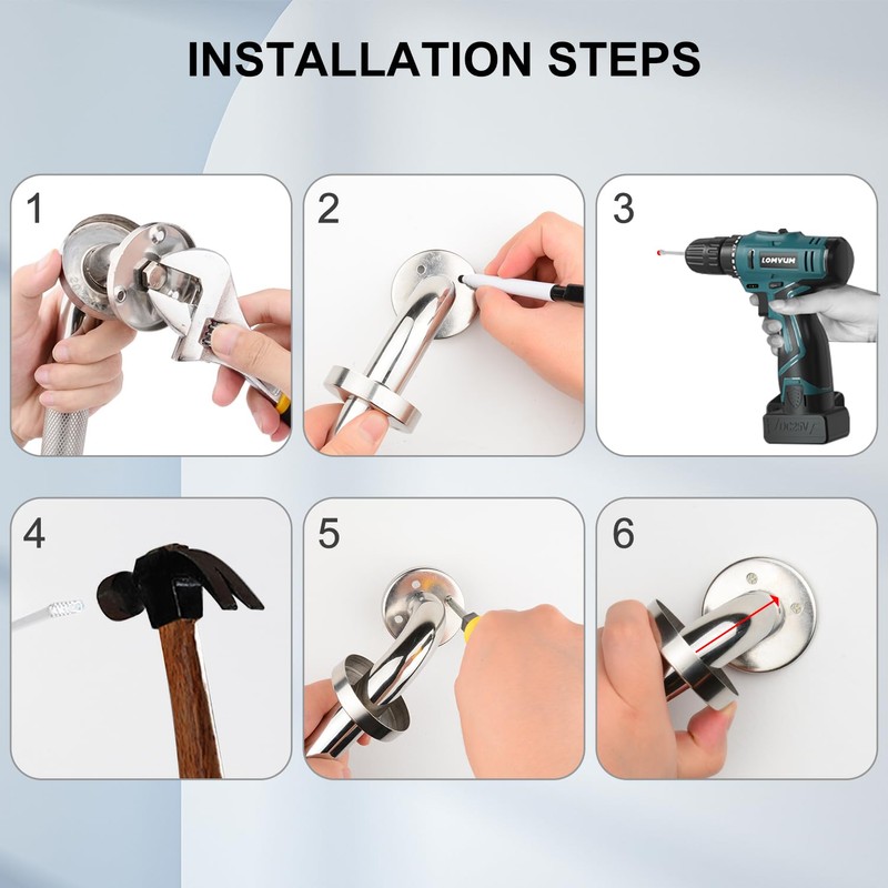 supregear Grab Bars for Bathtubs and Showers (2-pack), Anti Slip