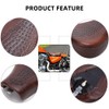 DREAMIZER Motorcycle Crocodile Brown Driver Solo Seat Soft Front Cushion