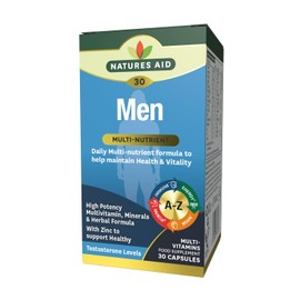 Natures Aid Men's Multi-Vitamins & Minerals – 30 Capsules