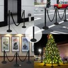 2 Pack Stanchions Post with Velvet Rope, Crowd Control Stanchions,