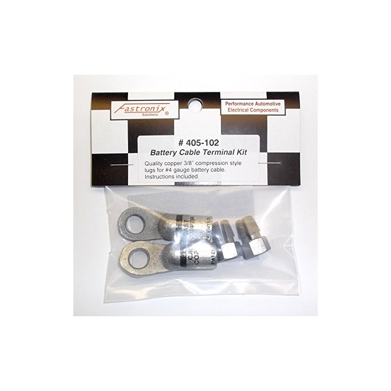 Fastronix Eyelet Style Battery Compression Terminal 2 Pack (4 Gauge