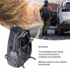 Black Outdoor Backpack Nylon Lightweight Water Repellent Hiking Sports Backpack