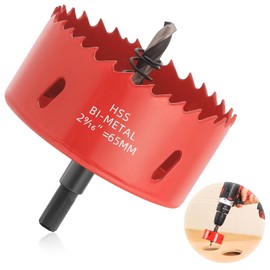 Hole Saw 65 mm, Universal HSS M42 Bi-Metal Hole Saws, Bi-Metal Hole Saw, Hole Saw with Hex Shank and Drill Hole Drill Bit Set Drill Bit for Wood, Drywall, Plastics