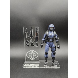 G.I. Joe Classified Cobra Officer 🔥 Acrylic Base Set 🔥No Toy🔥 Stand only 🔥
