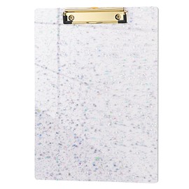Hongri Plastic Acrylic Glitter Clipboard, 8.5x11" Stardard Letter A4 Size Clipboards for Classroom, Taecher, Women.Cute Confetti Clip Board, Office Supplies, School Supplies.
