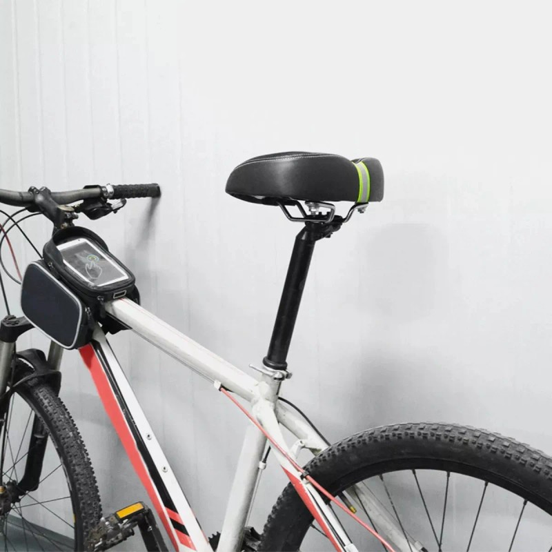 Y Sillín De Bicicleta Ancho, Pu Impermeable, Sin Nariz,
