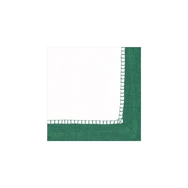 Entertaining with Caspari Emerald Linen Luncheon Napkins, Emerald, Pack of