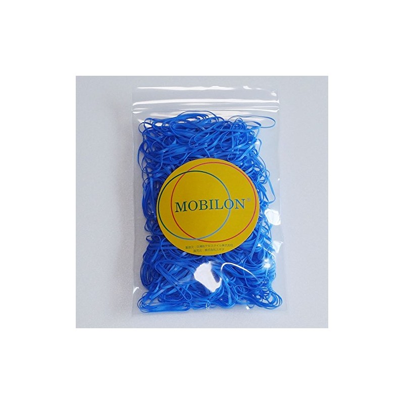 モビロンバンド 折径80mm 青 50g(約250本）入り