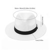 GEMVIE Panama Hat Men Women Wide Brim Straw Hat Fedora