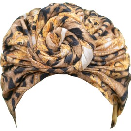 TouchUps Hair Bun Cap Hair Protection Head Wrap Hairbun Cap Wrap African Turban Pattern Headwrap Headscarf