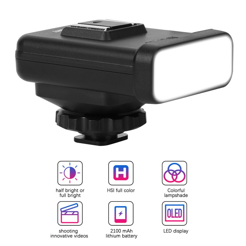 Ordro SL‑20 Camera Micro LED Fill Light Fashionable Colorful Lampshade