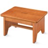 Wooden Step Stool for Adults,9.1''High One Step Stool for High