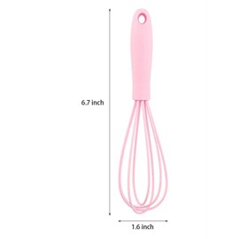 LAPXSNZD Silicone Whisk -5 Pcs Colorful Kitchen Mini Silicone Whisks,Whisk Set Egg Beater for Blending Whisking Beating Stirring Cooking Baking