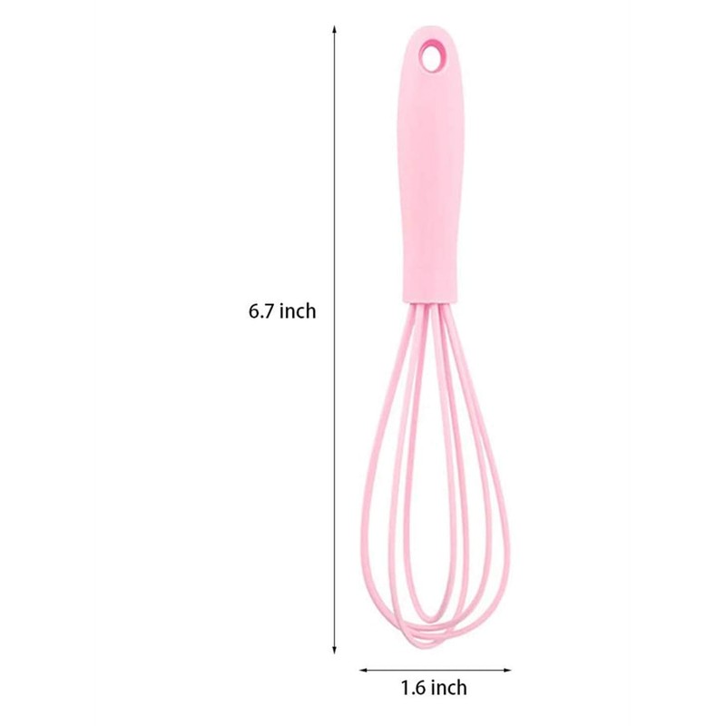 LAPXSNZD Silicone Whisk -5 Pcs Colorful Kitchen Mini Silicone Whisks,Whisk