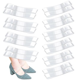 KALIONE 10 Pairs Clear Invisible High Heel Shoe Straps, Elastic Shoe Straps for Heels, Anti Loose Shoelace for Women, 2 Sizes Transparent Tpu Shoe Straps Replacement Kit for Holding Loose Shoes