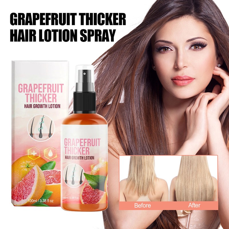 3pcs Grapefruit Thicker Hair Lotion Spray 100ml Smoothing Nourishing Hair