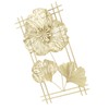 Ginkgo Leaf Wall Hanging Decor Metal Iron 3D Golden Ginkgo