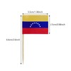 100 Pcs Venezuela Flag Venezuelans Toothpick Flags, Small Mini Stick