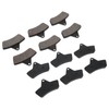 6PCS Brake Pads Low Noise Aging Resistant Consistent Braking Replacement